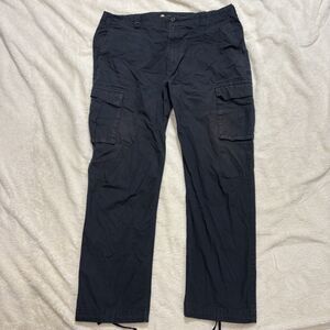 Nike SB Pants Mens 36x31 Black Cargo Ripstop Straight Loose Skateoboard Utility